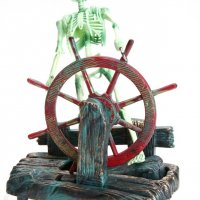 Пират,скелет декорация за аквариум прави мехурчета , снимка 7 - Оборудване за аквариуми - 37051243