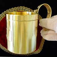Месингова чаша,мензура черпак за 500 мл. , снимка 2 - Антикварни и старинни предмети - 36772774