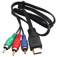 Кабел HDMI М - 3RCA М, снимка 1 - Кабели и адаптери - 35234518