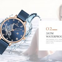 Дамски часовник NAVIFORCE Blue/Gold 5011 RGBE. , снимка 8 - Дамски - 34724557