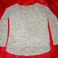 Сива блуза №L, снимка 3 - Блузи с дълъг ръкав и пуловери - 34970379
