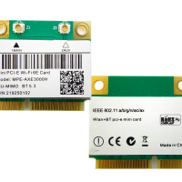 Нова Карта AX210HMW Mini PCI-E WiFi Card WiFi6E Intel AX210 AC8265 Wireless Module 6GHz Tri-Band Net, снимка 2 - Други - 44854934