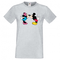 Мъжка тениска Mickey & Minnie 8 Подарък,Изненада,Рожден ден, снимка 5 - Тениски - 36575604
