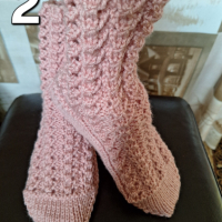 Плетени дамски чорапи, снимка 4 - Дамски чорапи - 44879582