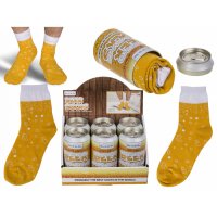 Мъжки бирени чорапи в метално кенче, снимка 1 - Подаръци за мъже - 32568145