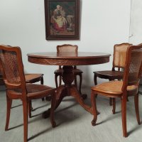 Трапезна маса със столове, снимка 1 - Столове - 43554798