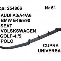 Универсален спойлер за предна броня Cupra дизайн, снимка 2 - Аксесоари и консумативи - 39775003