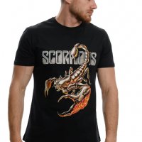 Нова мъжка тениска с дигитален печат на музикалната група Scorpions, снимка 6 - Тениски - 37699396