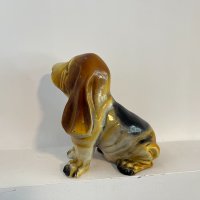 Керамична фигура на куче Басет Хаунд. №2564, снимка 3 - Колекции - 37439372