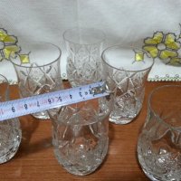 Кристални чаши, снимка 5 - Антикварни и старинни предмети - 43453283