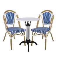Стол трапезен PARIS Chair Alu Walnut/Wicker , снимка 15 - Столове - 44057663