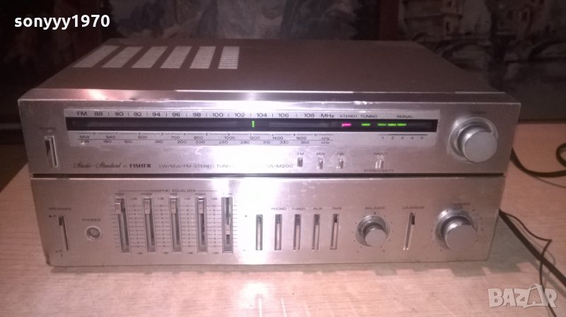 fisher ta-m200 stereo receiver-made in japan-внос франция, снимка 1