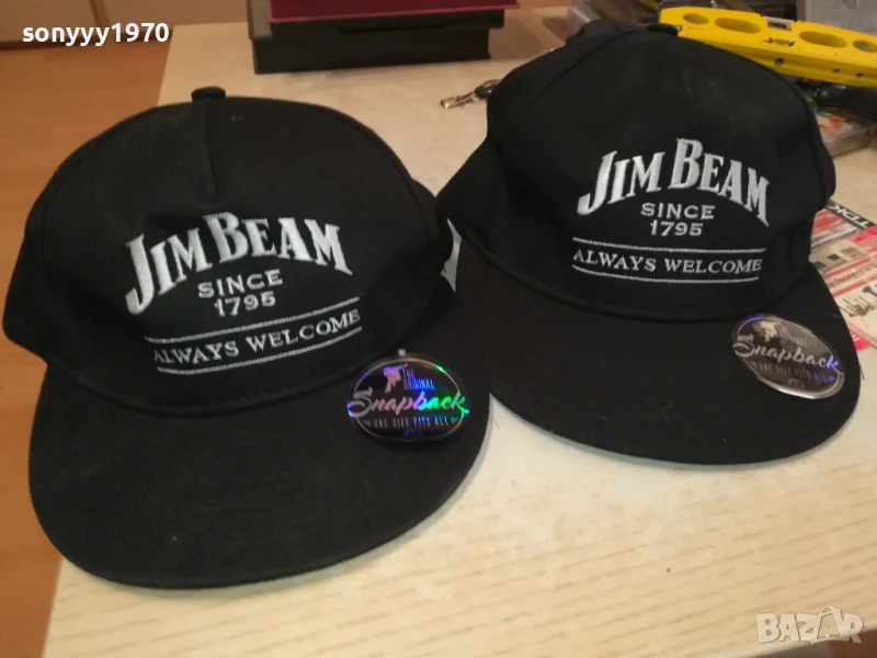 JIM BEAM X2 ШАПКИ ЗА 125ЛВ 0607250709, снимка 1