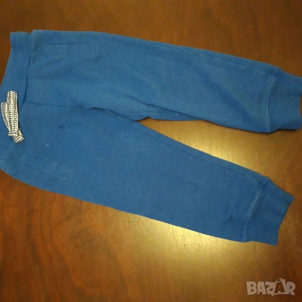 2-3г 98см  Панталони тип спортна долница Материя памук, лека вата Цвят син  без следи от употреба, снимка 1