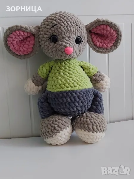 Плетена играчка Мишка, снимка 1