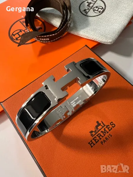 Черна гривна Hermes, снимка 1