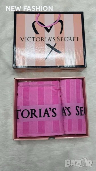 Памучни Хавлии -2бр с Кутия ✨ Victoria Secret , снимка 1
