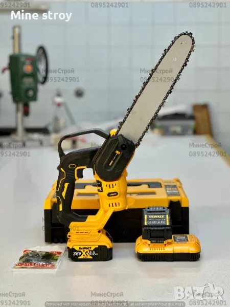 Акумулаторна Резачка DeWalt 36v 8Ah Девалт кастрачка с резервоар 30см, снимка 1