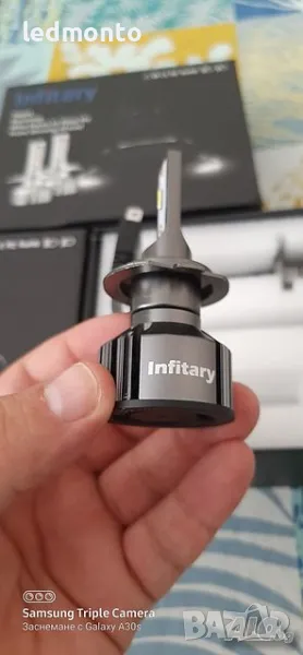 оригинални LED крушки INFITARY H7, H1, H4, HB3 мини, снимка 1