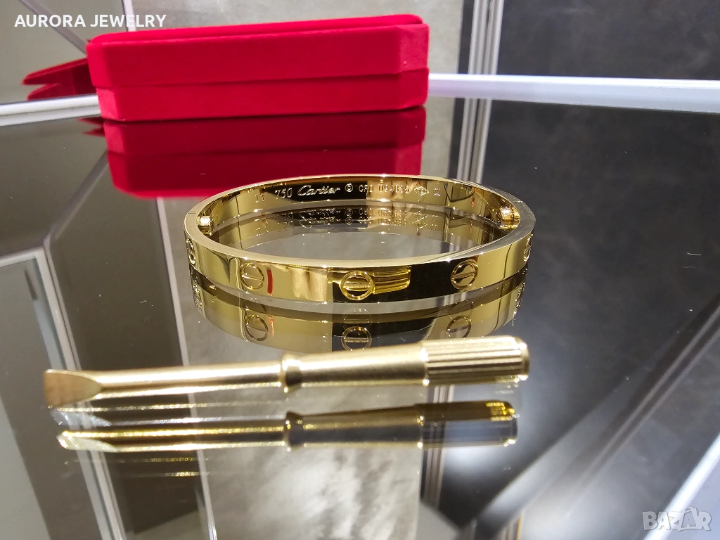 CARTIER Love Gold Гривна с Отверка, снимка 1