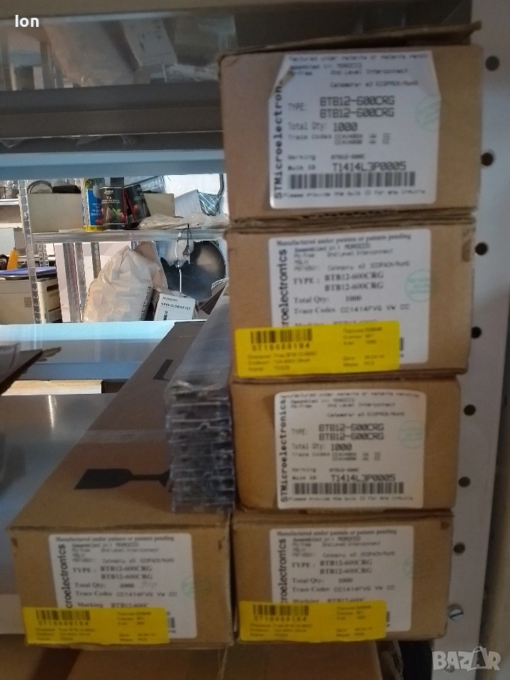 BTB16-600BW триак 600V, 16A, Igt 50mA, BTB12-600CW 600V, 12A, Igt - 25mA, снимка 1