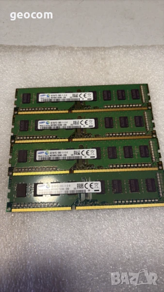 16GB (4x4GB) DDR3 Samsung PC3-12800U (1600Mhz,CL-10,КИТ), снимка 1