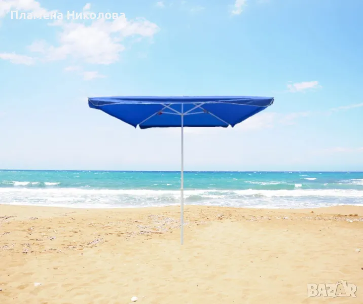 Плажен чадър – Ø2.40 м, височина 2.70 м, снимка 1