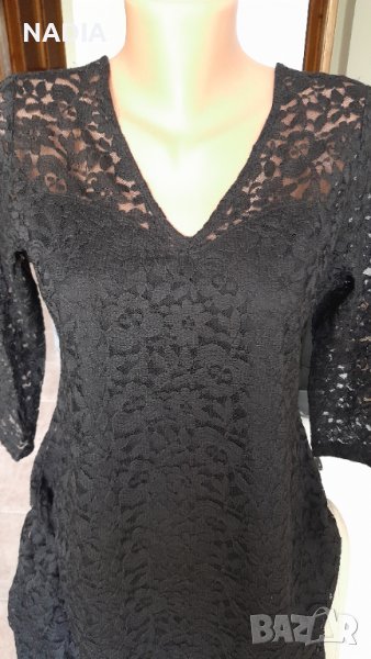 ^Черна рокля дантела, снимка 1
