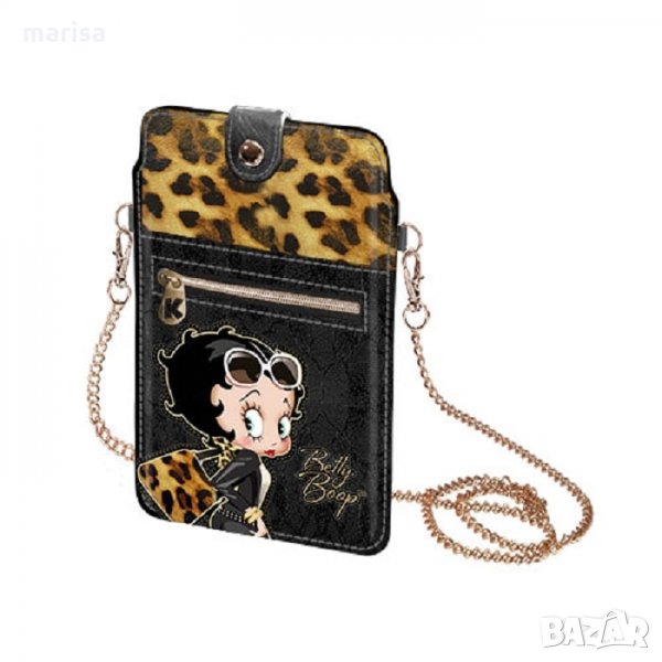 Чанта с калъф за телефон BETTY BOOP Leopard, 19х12 СМ Код: 46377 , снимка 1