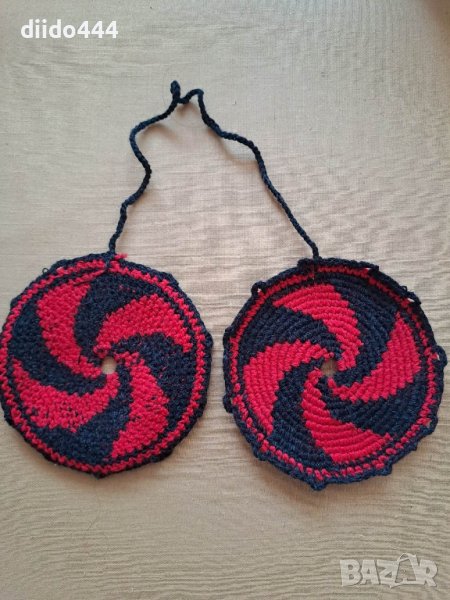 Плетена вълнена ръкохватка №12, снимка 1