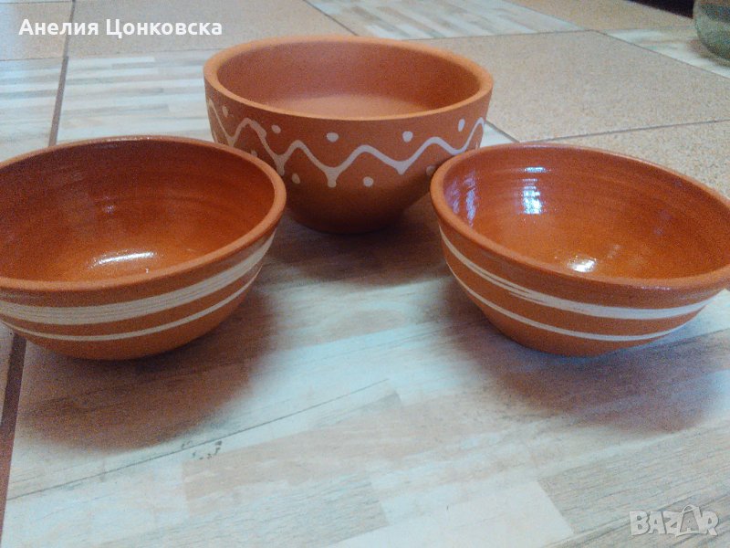 Нови керамични ретро паници,голямата е продадена , снимка 1