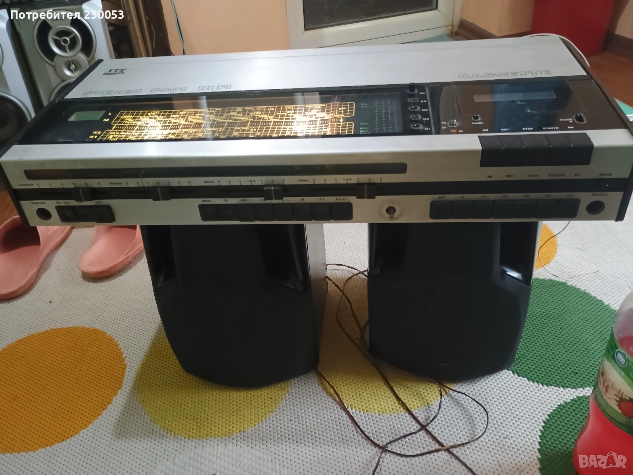 ITT stereo 5501 hi-fi радио, усилвател и касета , снимка 1