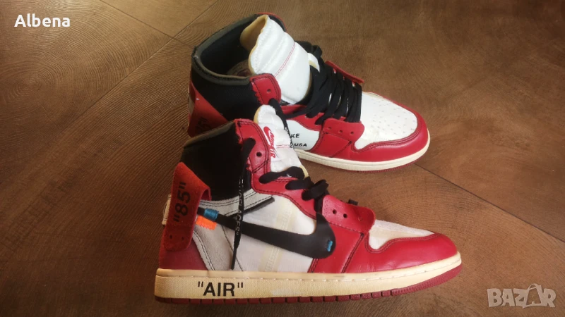 Off-White × Nike Air Jordan 1 Retro High The Ten "Chicago" AA3834-101 Размер EUR 44/UK 9 41-14-S, снимка 1