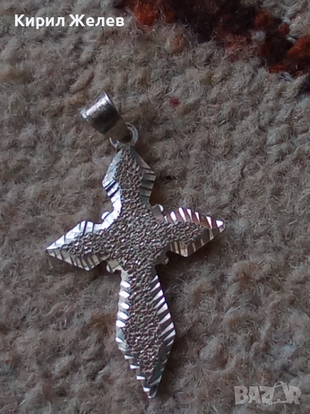 Старо сребърно кръстче 37685, снимка 1