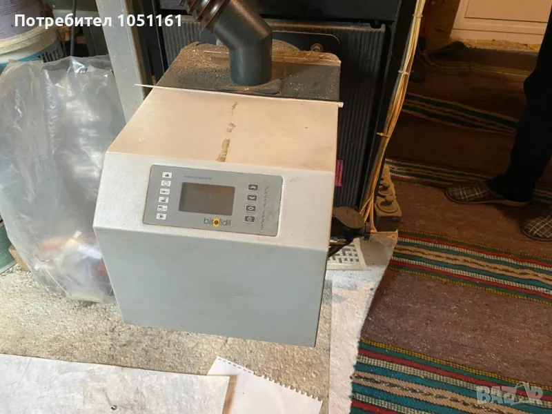 Чугунен котел на ДеДитрих с пелетна горелка Бисолид, снимка 1