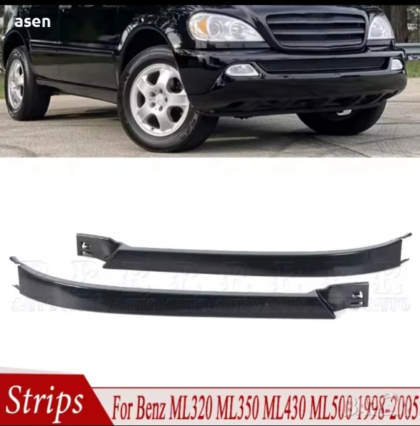 Вежди / лайсни под фаровете за МЛ W163 , снимка 1