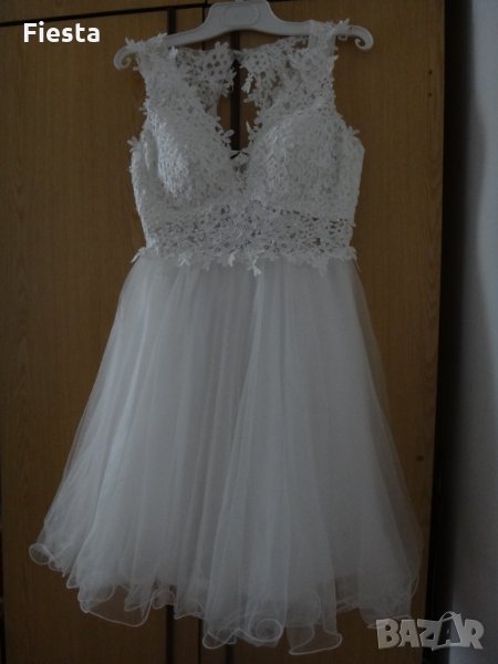 Булчинска/Сватбена рокля -  Официална/Елегантна бяла рокля, снимка 1