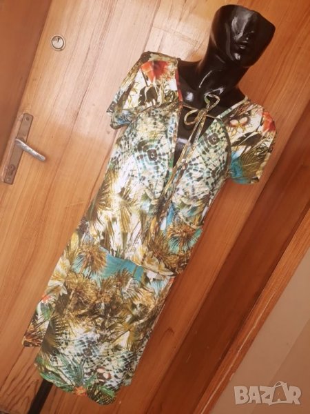 Еластична рокля Джунгла Л/ХЛ, снимка 1