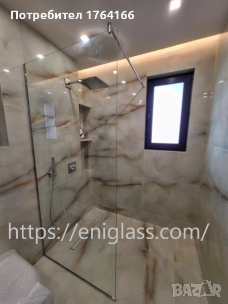 Паравани стъклени за баня, снимка 1