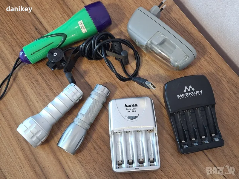 Всичко общо за 15 лв. Зарядни, фенери, уеб камера, снимка 1