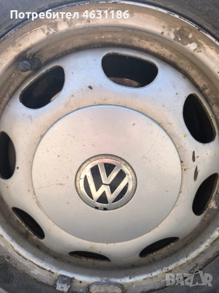 оригинални капачки 4 броя за железни джанти 13цола за vw, снимка 1