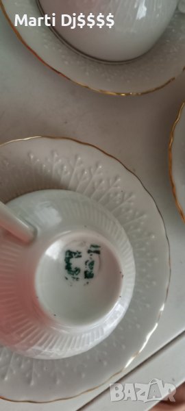 4 chashki i 4 chiniiki kachestven porcelan ot nrb, снимка 1