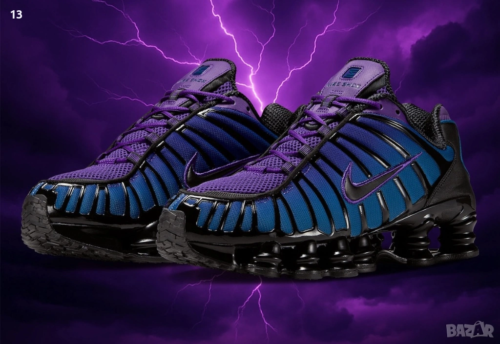 Чисто нови Nike Shox TL Blue Purple 44.5, снимка 1