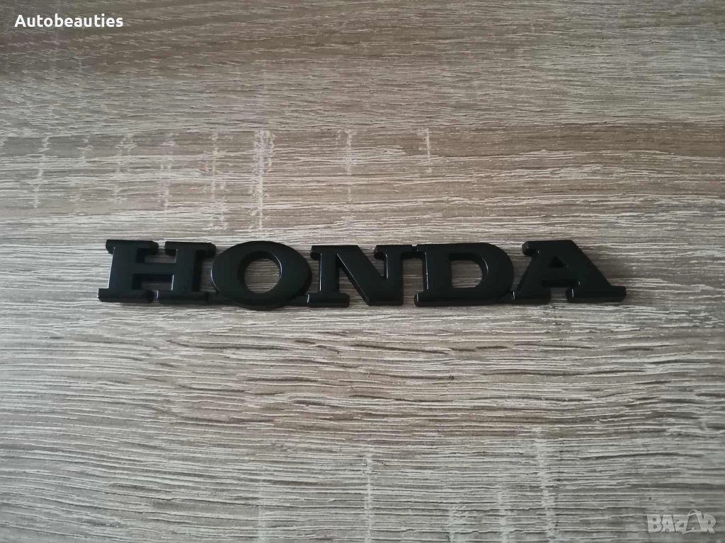 черен метален надпис Honda, снимка 1
