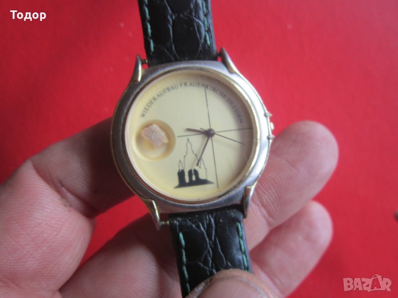 Уникален Позлатен арт часовник Дрезден 2, снимка 1