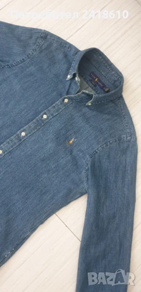 POLO Ralph Lauren Slim Fit Cotton Mens Size M ОРИГИНАЛ! Мъжка Дънкова Риза!, снимка 1