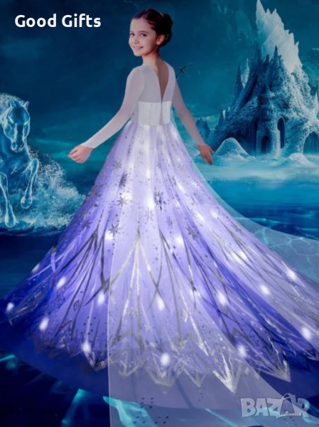 Светеща рокля на Елза Замръзналото кралство, снимка 1