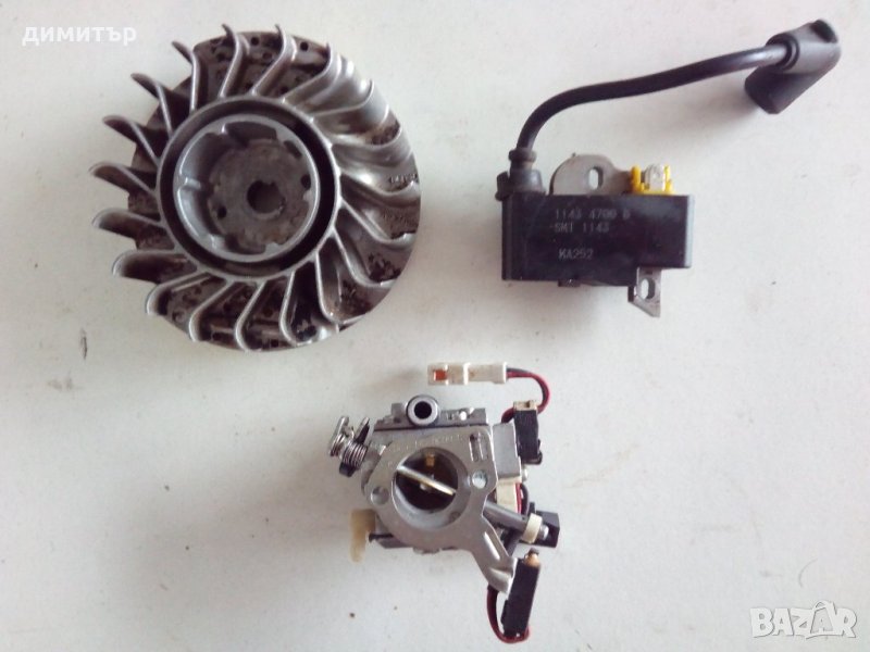 stihl/щил 241-Маховик,бобина,карбуратор-Мтроник, снимка 1