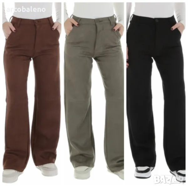 Дамски панталони от изкуствена кожа, 3цвята , снимка 1