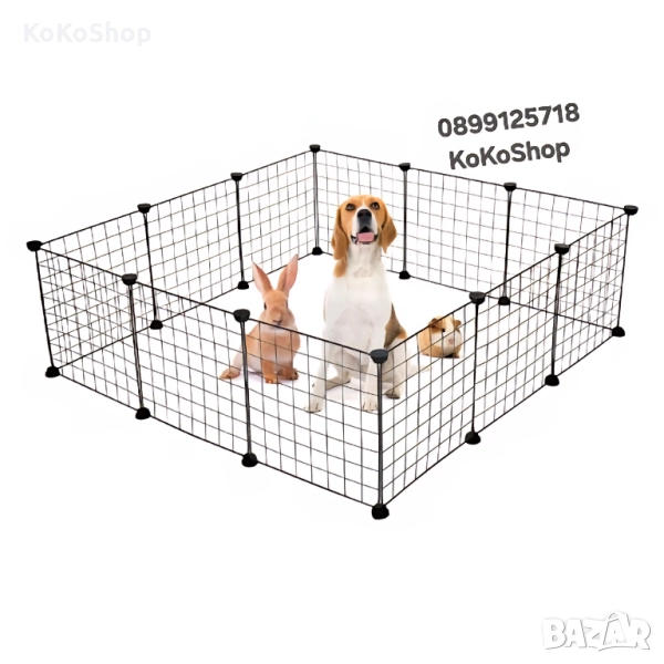 Метална клетка за домашни любимци/преграда за домашни  любимци, снимка 1